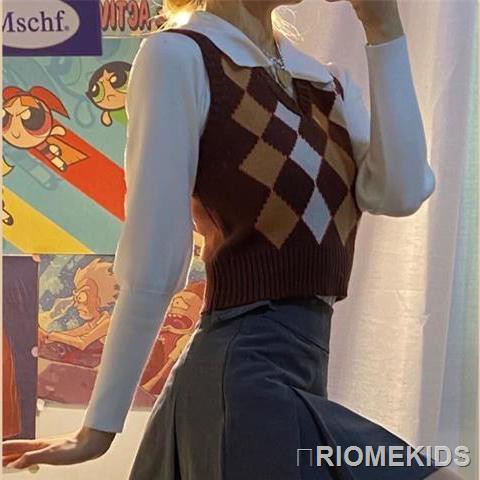 Áo Sweater Không Tay Cổ Chữ V Xinh Xắn Dành Cho Nữ | BigBuy360 - bigbuy360.vn