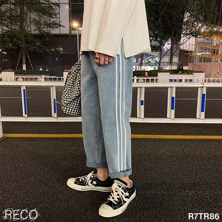 Quần jean nam Hàn Quốc cao cấp dáng rộng Trousers Loose R7TR86 Unisex