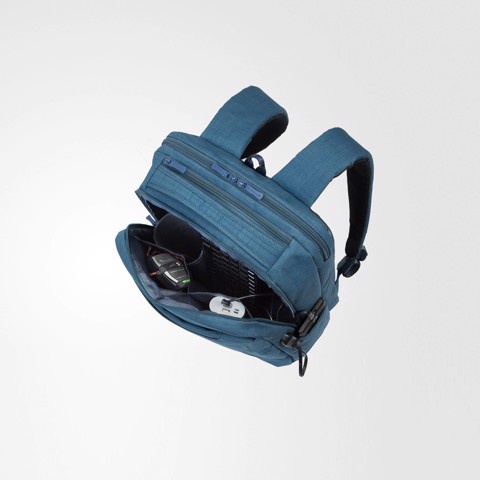 Balo Laptop 17.3&quot; RIVACASE 8365 - Kiểu dáng basic với nhiều ngăn chứa thông minh, tích hợp cổng sạc USB tiện lợi