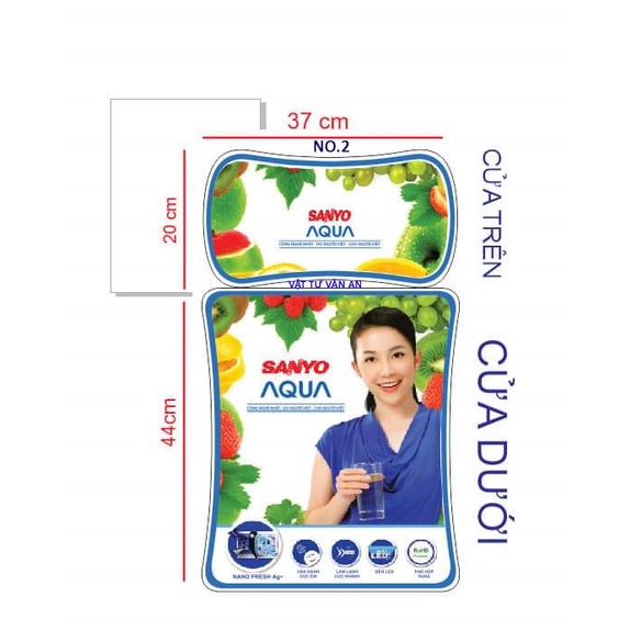 Miếng dán tủ lạnh Tem dán tủ lạnh tranh dán tủ lạnh nhiều hãng