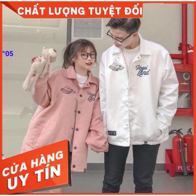 Áo Khoác Dù  Angel L.and Form chuẩn Unisex Nam Nữ Couple Áo Khoác Gió Lana Store