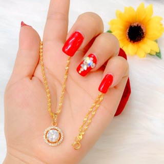 Dây chuyền nữ cao cấp dát vàng 18k cực xinh