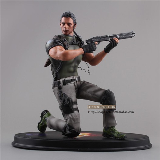 MÔ HÌNH PVC 1/6 RESIDENT EVIL 5 CHRIS REDFIELD  17CM BL