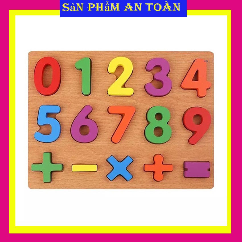 Bảng chữ cái tiếng việt, bảng chữ cái gỗ nổi chữ và số cho bé làm quen với chữ cái và số