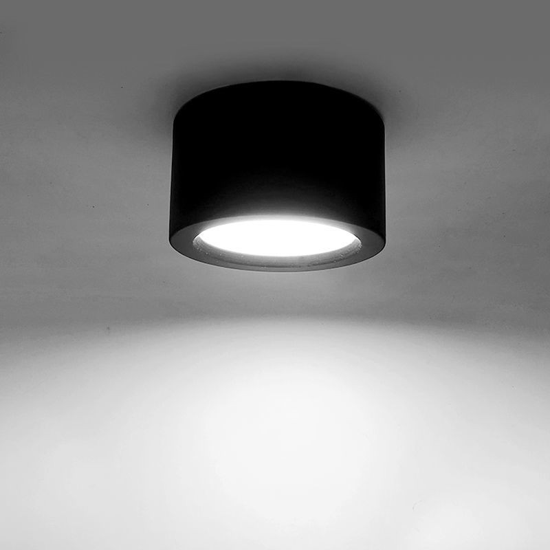 Đèn Ống Bơ 7w,12W / 18W Vỏ Đen, Đèn Led Ống Bơ Tán Quang Trang Trí Trần