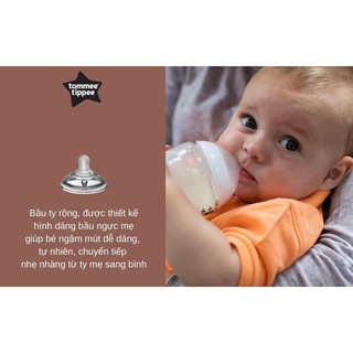 Núm ty Tommee Tippee 3-6 tháng vỉ 2 cái