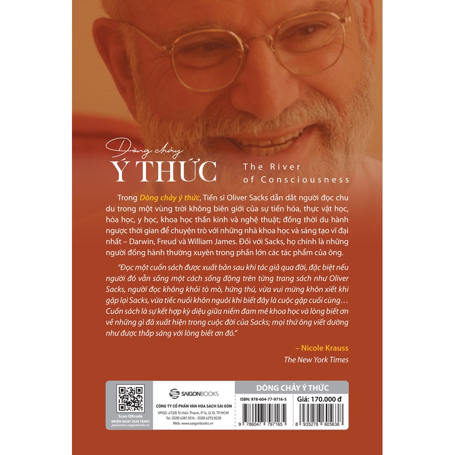 Sách - Dòng chảy ý thức - Tác giả Oliver Sacks