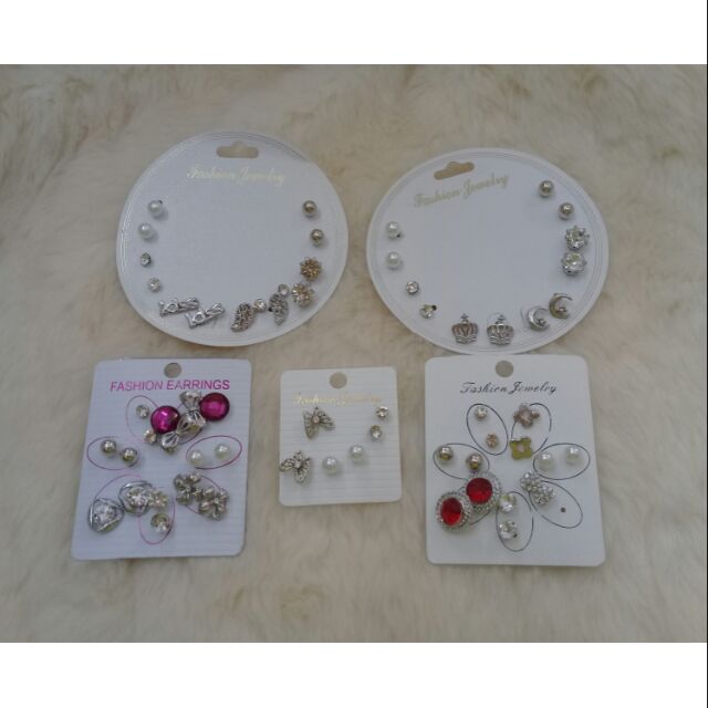 Set khuyên tai đính tai