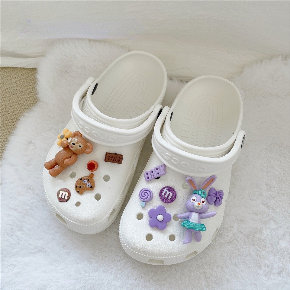 Sticker crocs Shoe Decoration for crocs đế caoPhụ Kiện Nút Gắn Giày Hoạt Hình Disney croc / jibz / croc / Charm / DIY