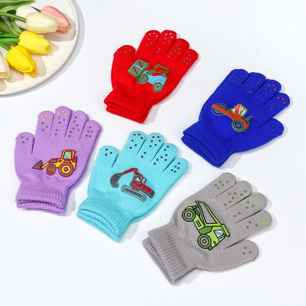 Găng Tay Dày Mềm Mại Chống Trượt Thời Trang Mùa Đông Cho Bé