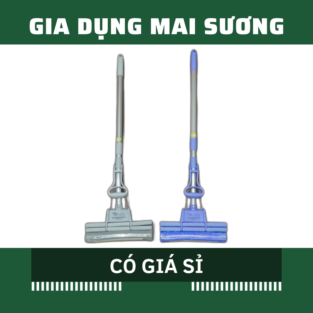 [Giá Sỉ] Cây Lau Nhà Mút Cao Cấp Trần Thức (đầu mút 3 tấc)