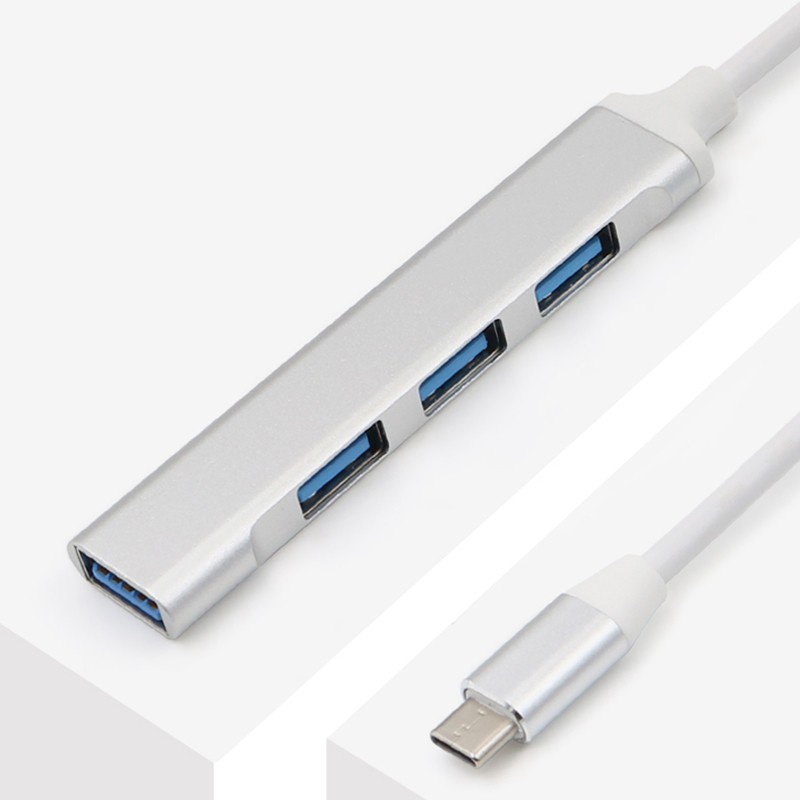 Bộ Chia 4 Cổng Usb Type C Sang 3x Usb 2.0 + Usb 3.0 Cho Laptop / Pc / Điện Thoại / Máy Tính Bảng