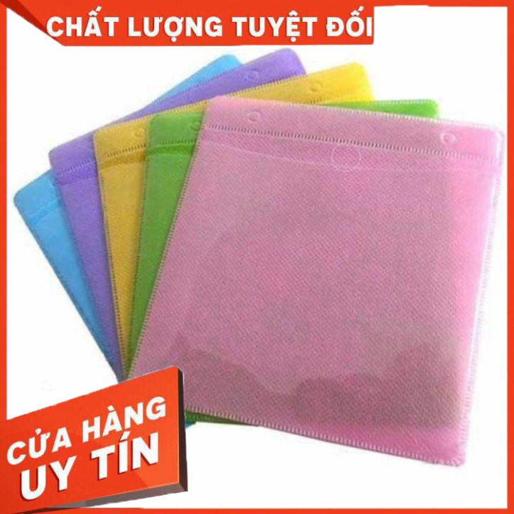 Túi đựng đĩa CD DVD Blueray Disc lá xốp giấy lụa nhựa ngăn đựng 2 mặt - CM