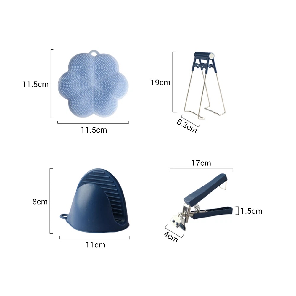 Bộ dụng cụ gắp nóng 6 chi tiết, cách nhiệt