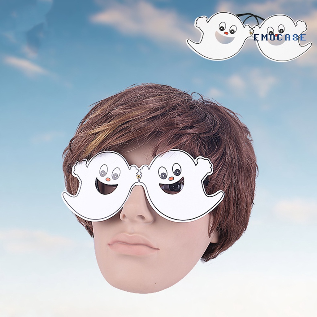 1 Cặp Mắt Kính Dây Thun Phối Ren Hình Bí Ngô Halloween Dễ Thương Cho Bé