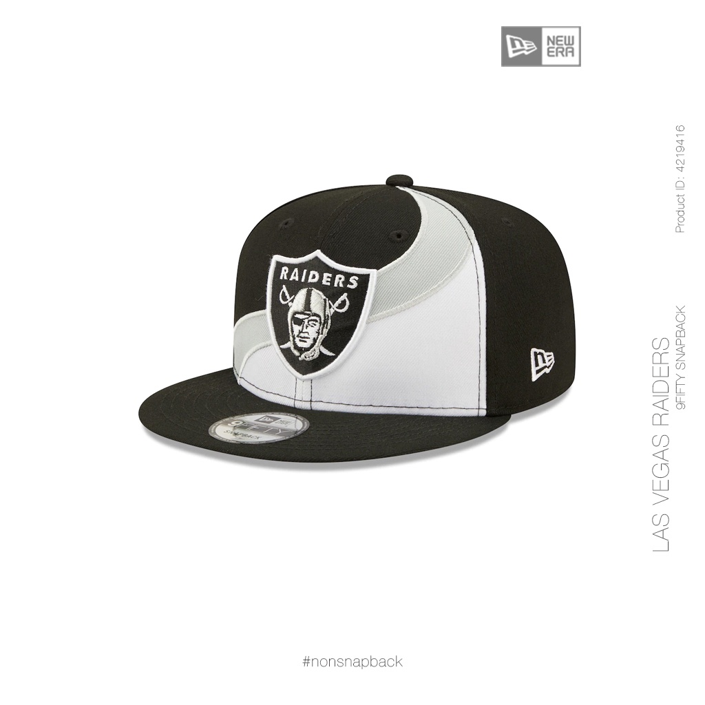 Mũ Snapback nam đẹp Raiders đen
