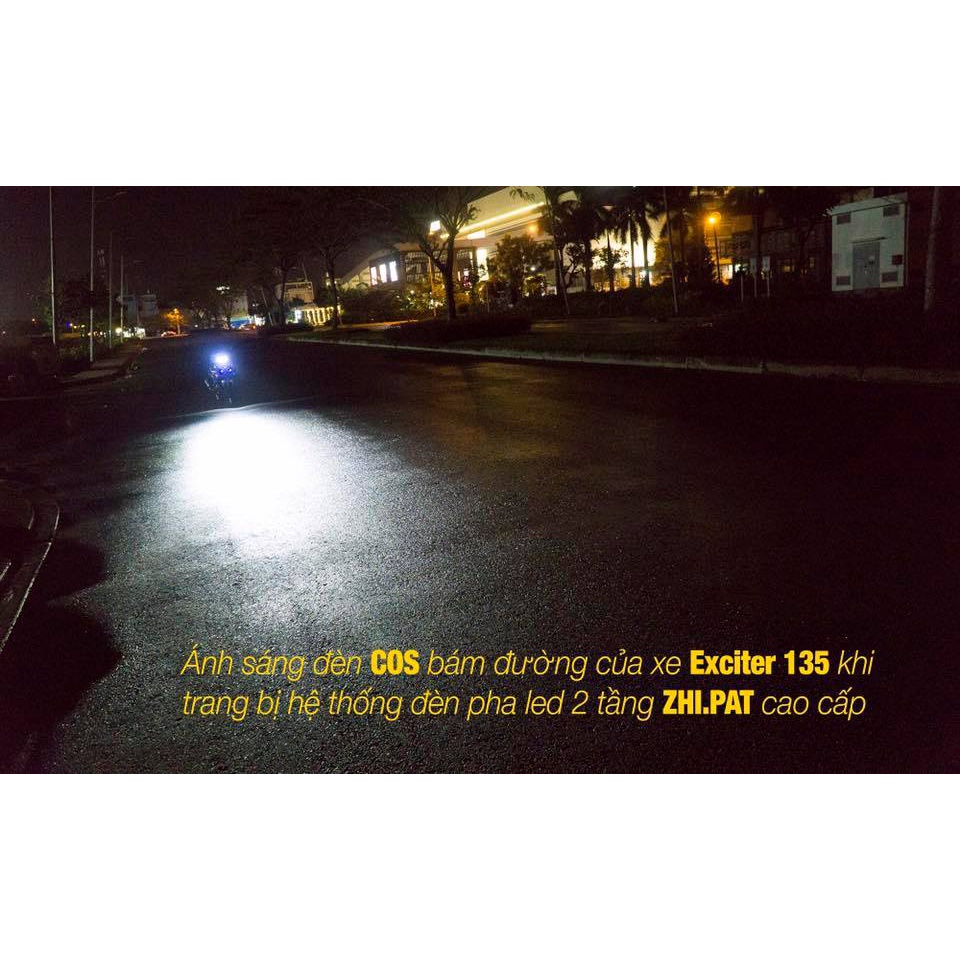Chóa Đèn Exciter 135 2 Tầng Ex135 2005 2010 Chính Hãng Zhi.pat Bảo Hành 1 Năm màu đen khói