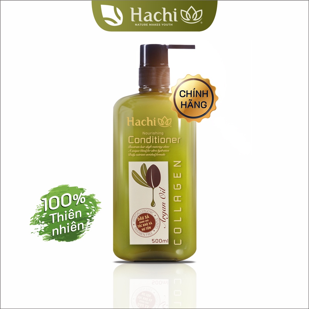 Dầu Xả Hachi ARGan dành cho tóc hư tổn giúp phục hồi hư tổn ARGAN [Chính Hãng] 350ml, 500ml,800ml Dầu gội xả ARGAN HACHI