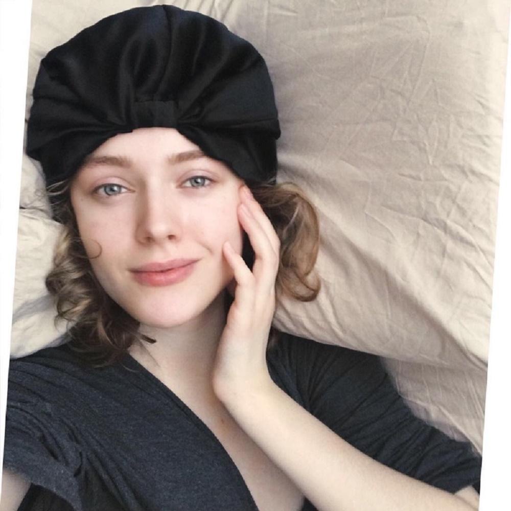 JARRED Mũ Trùm Tóc Bằng Lụa Satin Hai Lớp Thời Trang Có Thể Điều Chỉnh Cho Nữ