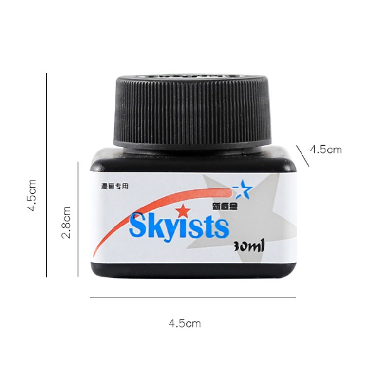 Bút Sắt SKYISTS Và Mực Nước 30ml Vẽ Truyện Tranh, Manga, Comic - Họa Cụ Hakuart