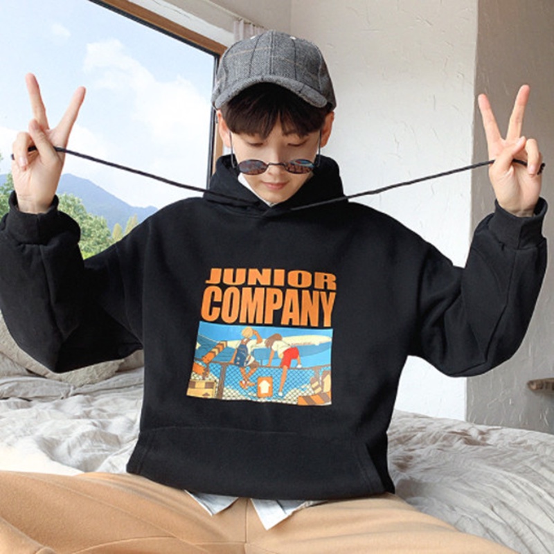 Áo sweater nam nữ unisex form rộng nỉ ngoại dày COMPANY local brand ulzzang đen trắng hàn quốc có mũ PREMIUM chống nắng