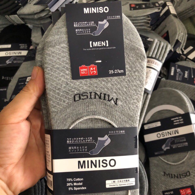HOT Tất hài Miniso xuất Nhật, chất dày dặn, hàng đẹp (combo 5 đôi)