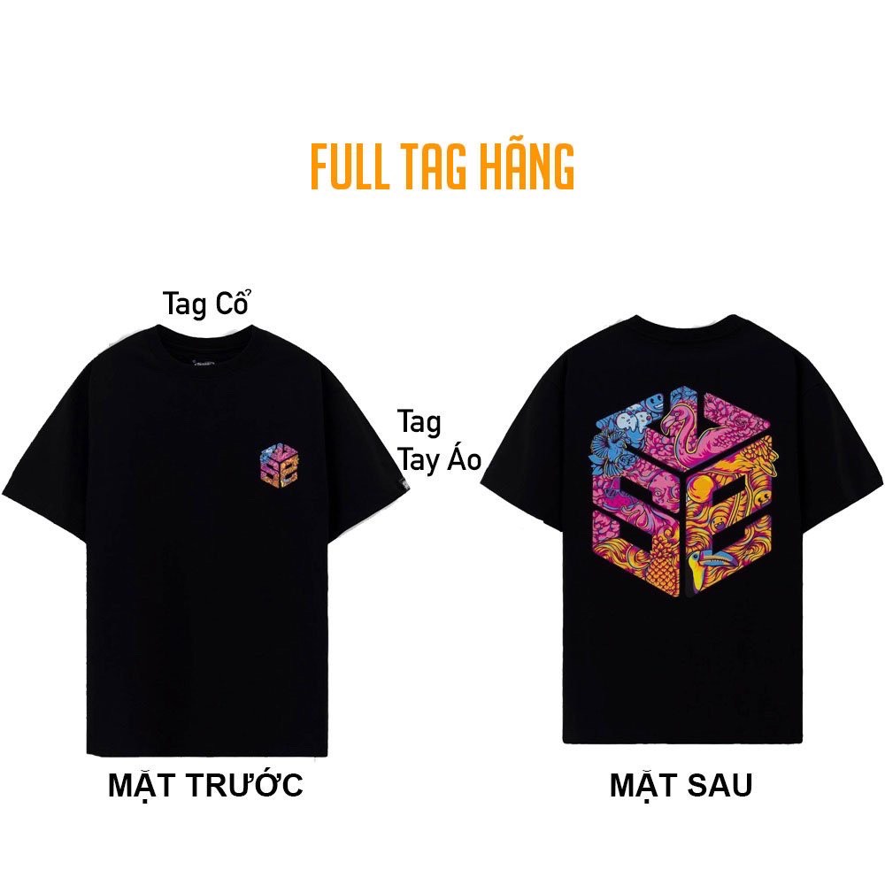 [Full tag hãng] Áo thun Swe cube doodle, summer tee local brand logo full tag oversize unisex ulzzang (1hitshop,missout)