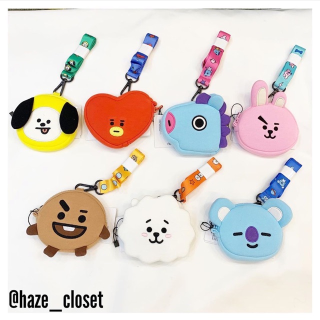 Ví kèm dây đeo BT21 Official