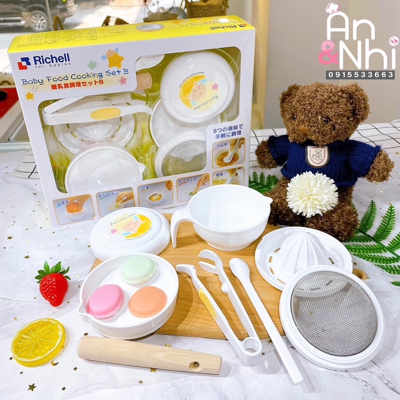 BỘ CHẾ BIẾN ĂN DẶM RICHELL - NỘI ĐỊA NHẬT