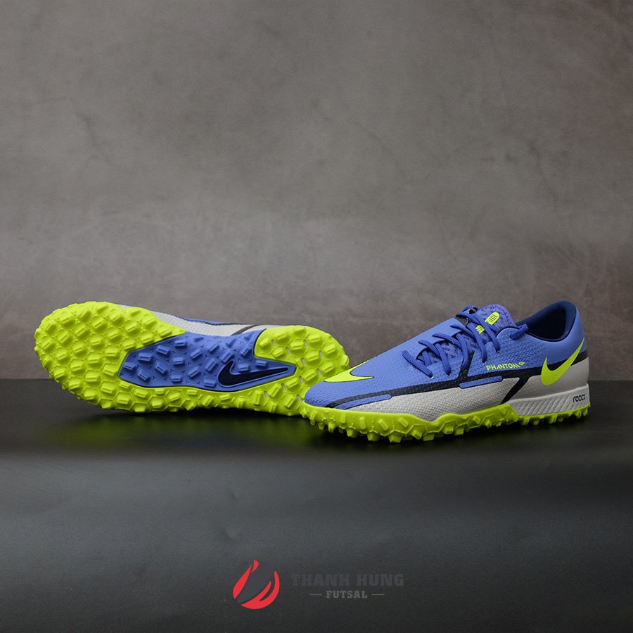 GIÀY ĐÁ BÓNG CHÍNH HÃNG NIKE REACT PHANTOM GT2 PRO TF - DC0768-570 - XANH / XÁM