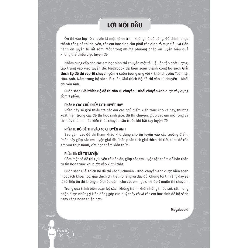 Sách - Giải Thích Bộ Đề Thi Vào 10 Chuyên - Khối Chuyên Anh - MEGA