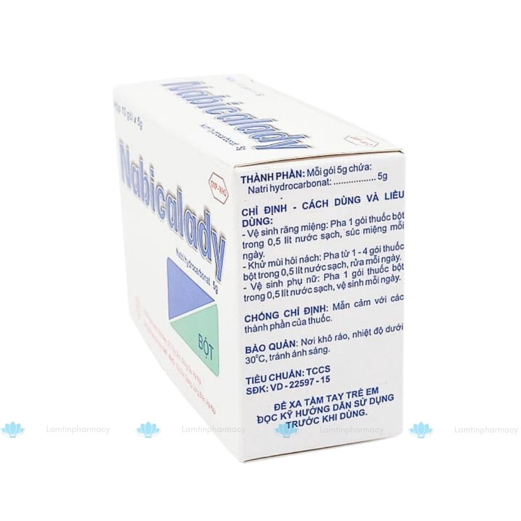 Gói muối vệ sinh Nabicalady hộp  hàng chính hãng 10 gói x 5g