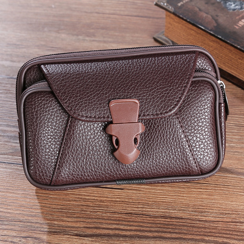 Túi Da Pu Đeo Hông Đựng Điện Thoại 6.5 Inch 7 Inch Đa Năng