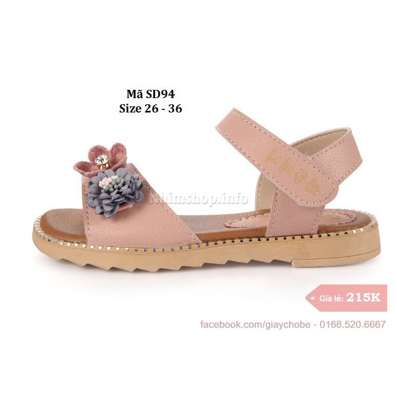 Sandal bé gái 3 - 12 tuổi SD94