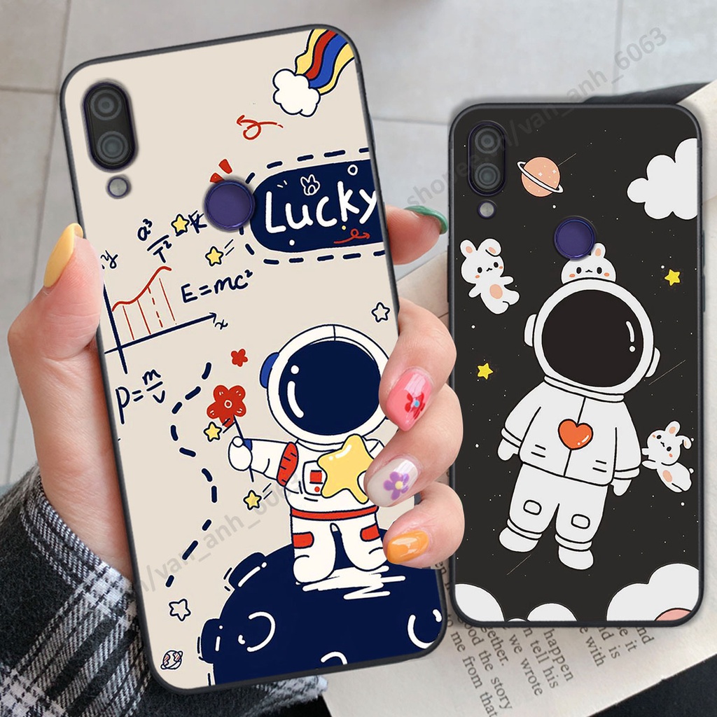 Ốp Xiaomi Redmi Note 7 hình bầu trời, phi hành gia đẹp, ốp lưng điện thoại xiaomi viền dẻo cao cấp