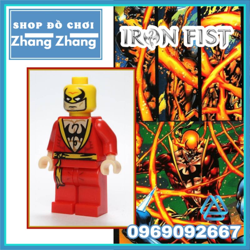 Đồ chơi Xếp hình Thiết quyền đỏ Iron Fist Red mô hình Minifigures POGO PG8060 pg231