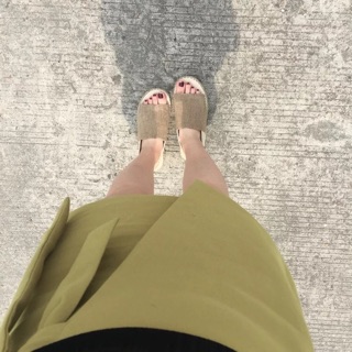 sandal quai ngang đế cói
