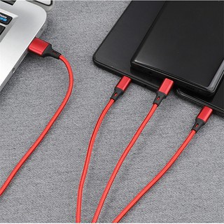 Cáp Sạc dây dù 3 đầu l3