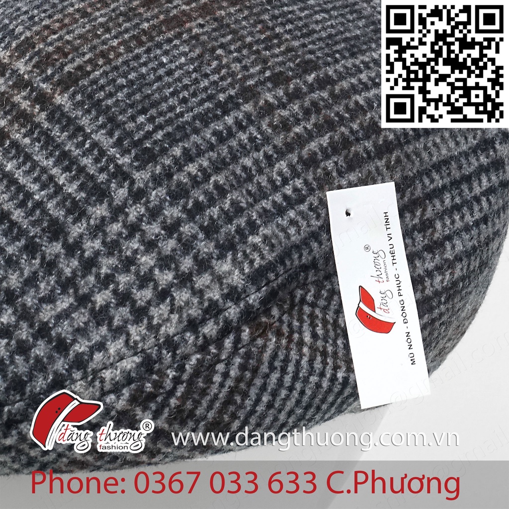 [SHIP HOẢ TỐC ] [CÓ SẴN] Mũ nồi nam DẠ DÀY DẶN caro bere beret nỉ dạ cho người trung niên, cao tuổi phong cách cổ điển