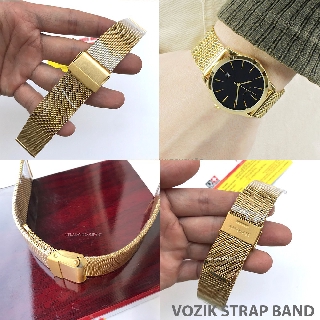 Dây đồng hồ thép lưới không gỉ (dây mesh) loại cao cấp chính hãng Strap&Co mạ tính điện 3 lớp hợp kim cực bền