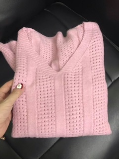 Bán sỉ áo len lỗ cổ tim dáng peplum
