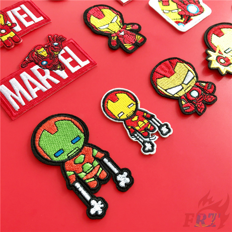 Miếng ủi thêu trang trí đồ thời trang hình siêu anh hùng Marvel