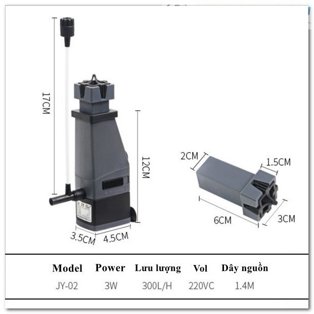 Lọc váng bể cá Sunsun JY-02, JY-03