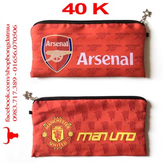Túi bút (Loại tốt) - các câu lạc bộ bóng đá Manchester, Arsenal, Chelsea, Barca, Real, Liverpool - Trâu shop