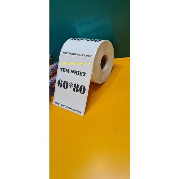 Giấy In Tem Nhiệt  60x80 mm - 6x8 cm