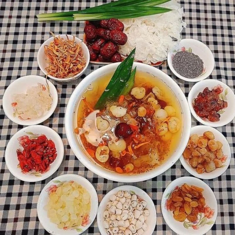 Bồ mễ hạt tuyết liên tử, đẹp da, thanh nhiệt. Nguyên liệu nấu chè dưỡng nhan