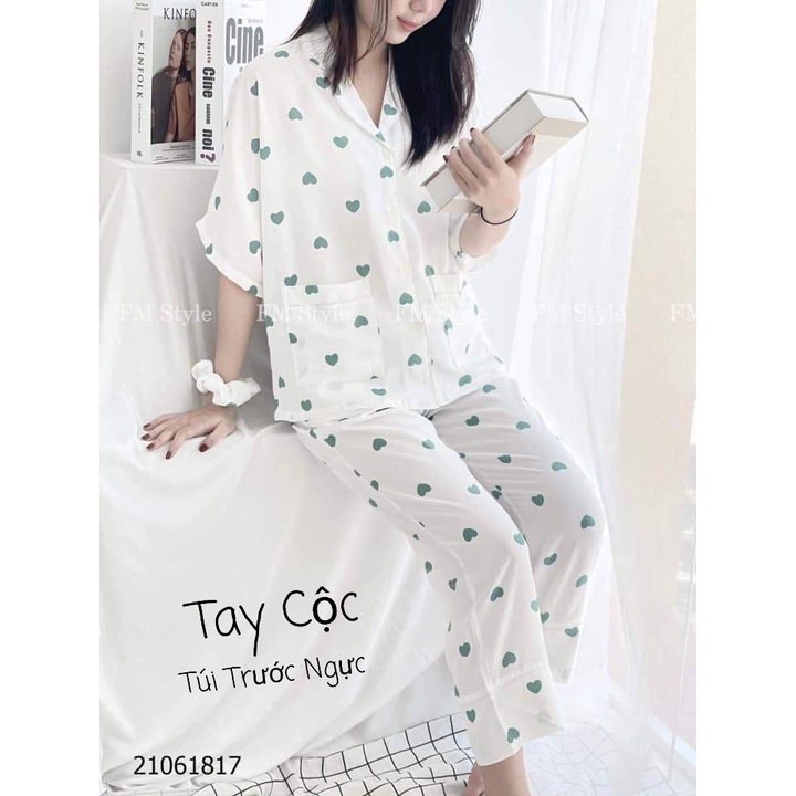 Bộ Pijama Cánh Dơi Ngắn Tay size 40 - 70kg - Bộ Ngủ phong cách Ulzzang Cute Hot Trend 2022 chất KATE thái giá rẻ | BigBuy360 - bigbuy360.vn