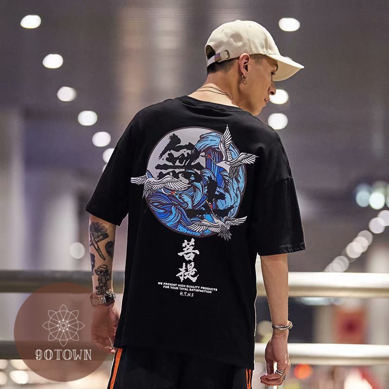 Áo phông nam họa tiết Thủy Hạc siêu đẹp , chất miễn bàn , mẫu mới hè 2021 | BigBuy360 - bigbuy360.vn