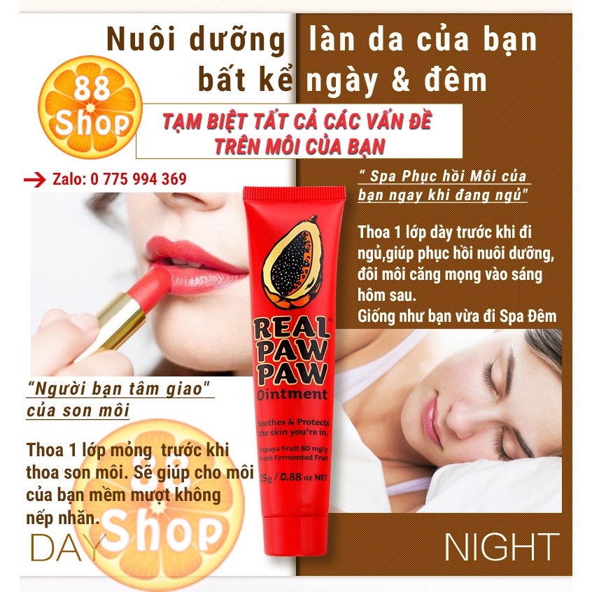 Dưỡng môi Kem Đu Đủ Đa năng REAL PAW PAW Úc [ 119 K ] | BigBuy360 - bigbuy360.vn
