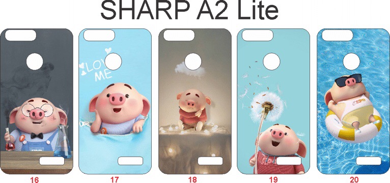 Ốp Lưng Sharp A2 Lite (hình heo)